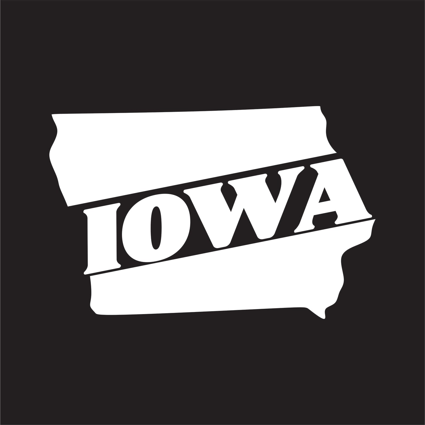 Iowa State Decal Sticker - FREE shipping