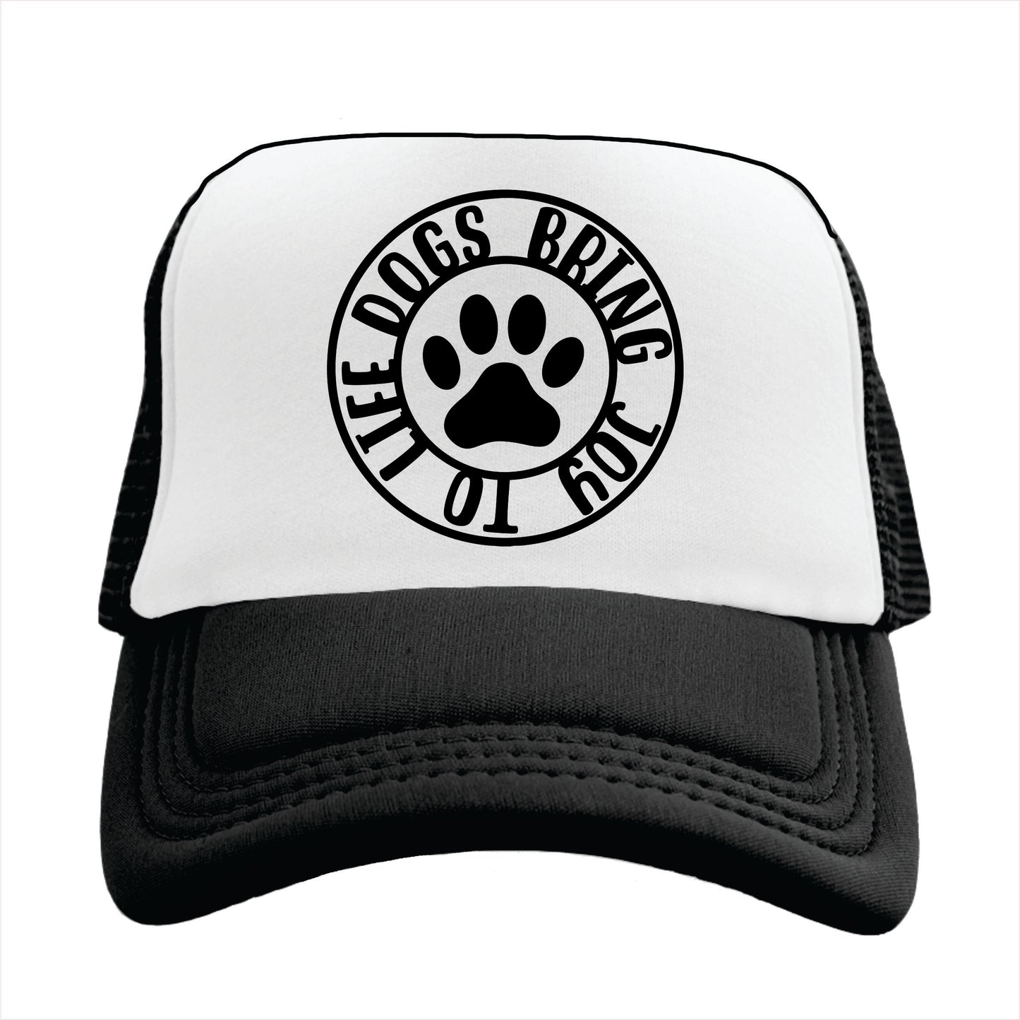 Dogs bring joy to life Trucker Hat Cap