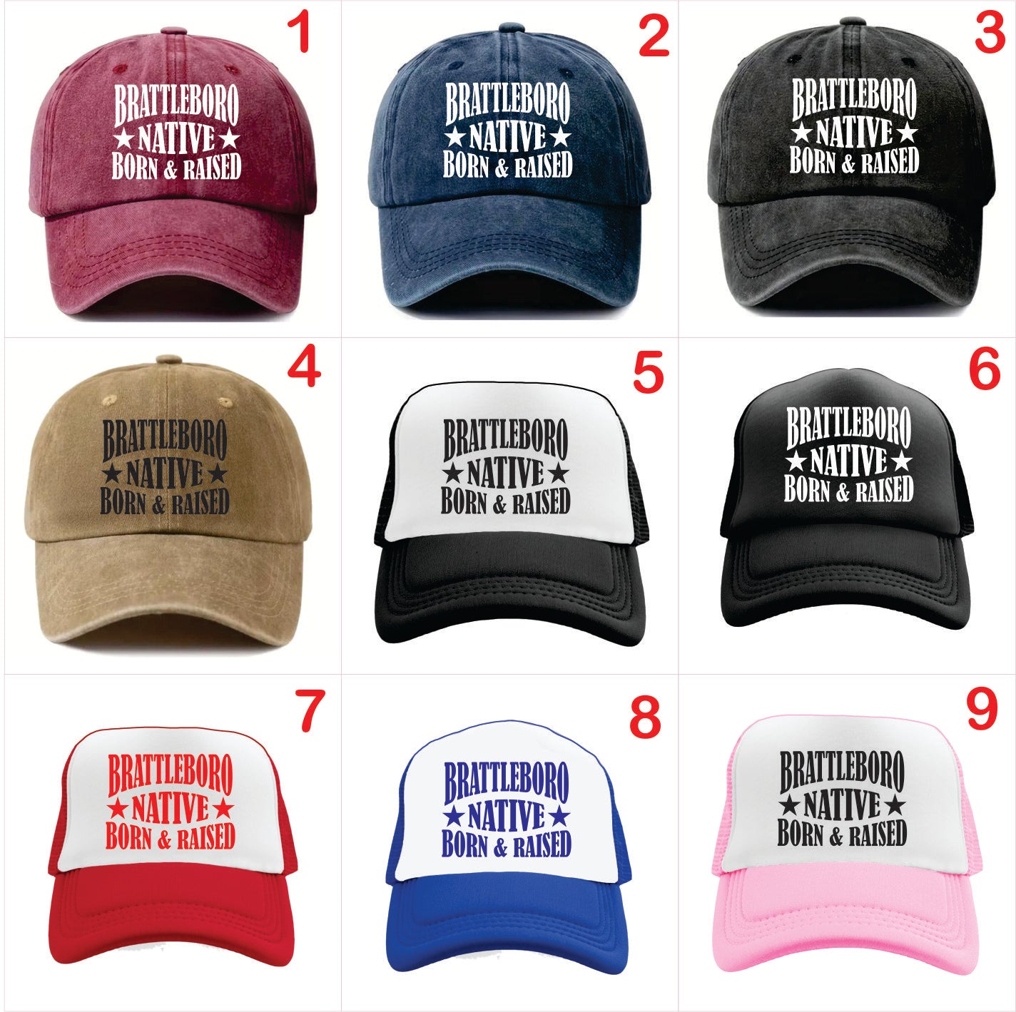 Brattleboro Vermont USA Hats