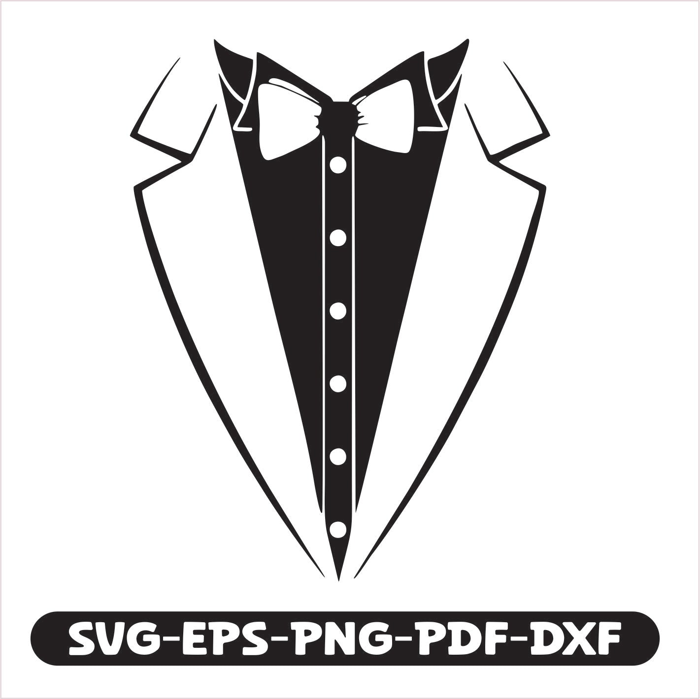 Tux shirt SVG EPS PNG PDF DXF Cutting File