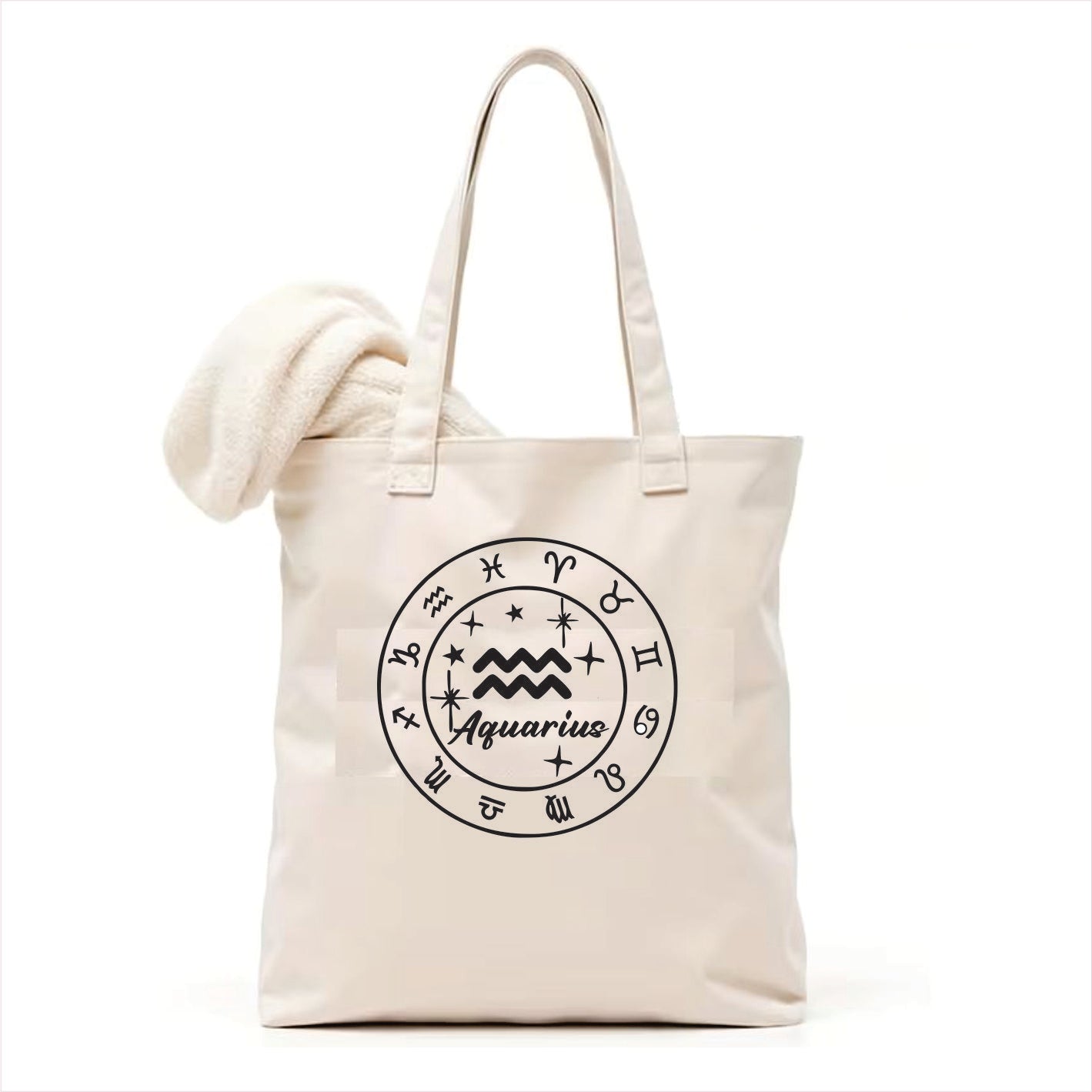 Aquarius zodiac horoscope tote bag 3