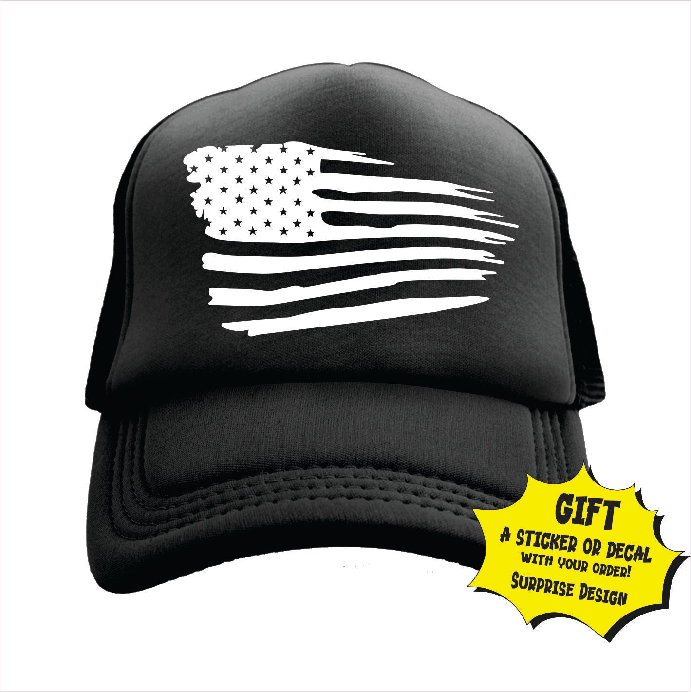 American Flag Trucker Hat Cap