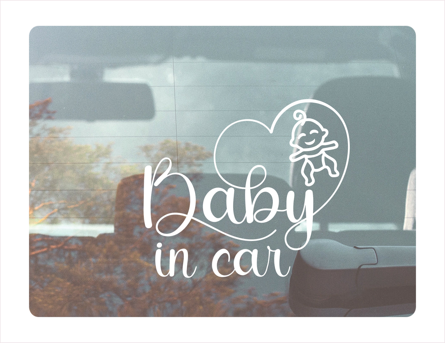 Baby in Car Decal Sticker FREE shipping
