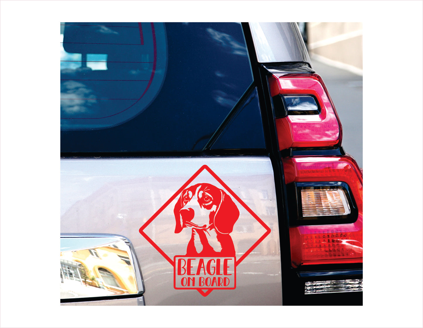 Beagle on board Decal Sticker FREE shipping