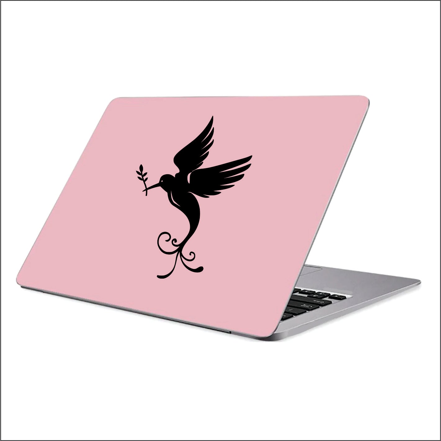 Hummingbird decals hummingbird decorations Black vinyl decal sticker