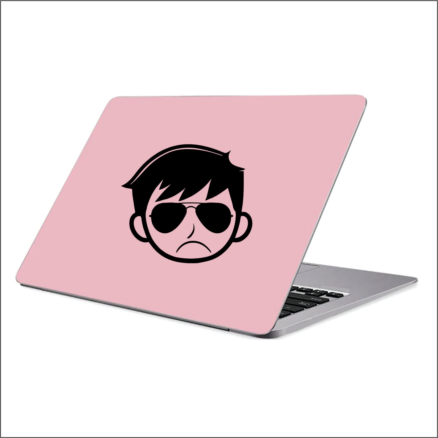 Cool guy with glasses, dude with glasses vinyl decal FREE shipping