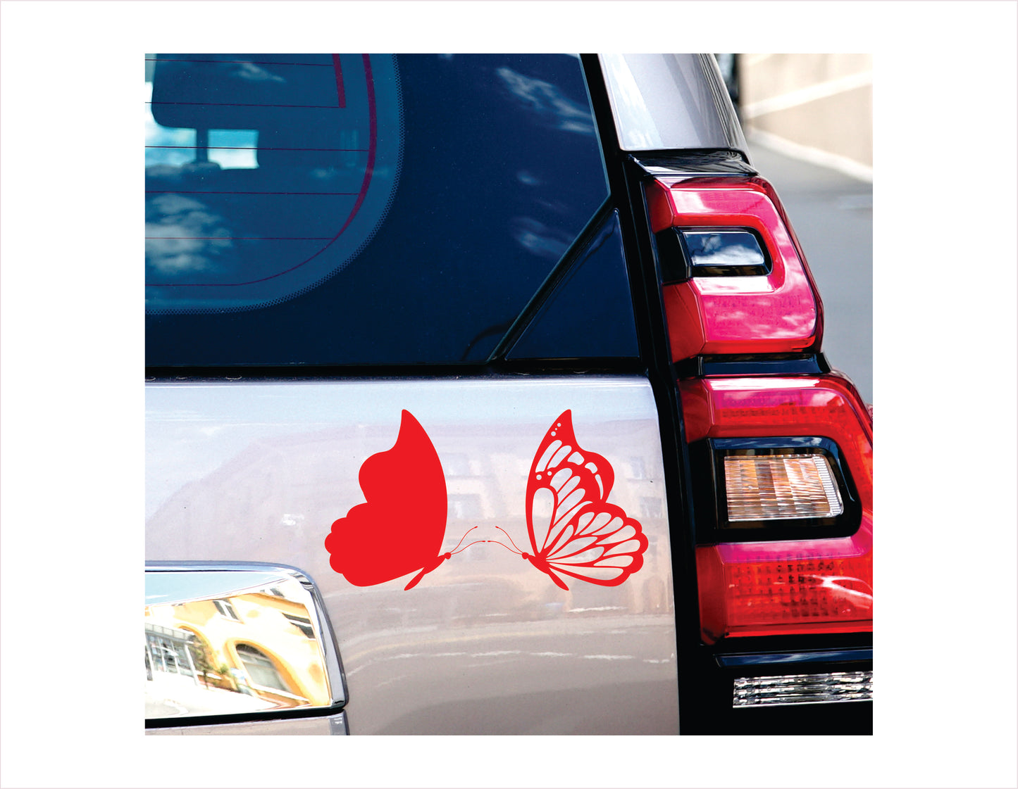 Minimalist Butterflies silhouette and hollow butterfly Vinyl Decal Sticker FREE shipping
