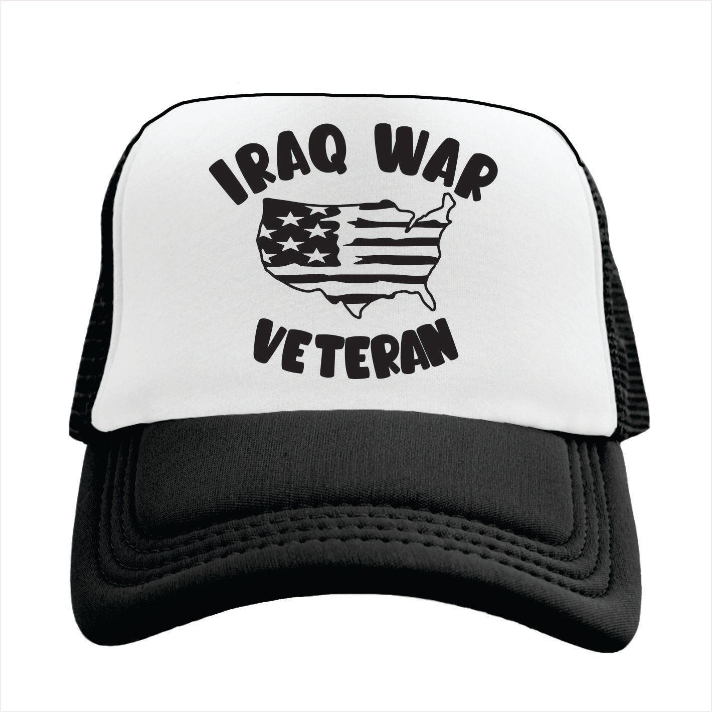 Iraq War Veteran Trucker Hat Cap