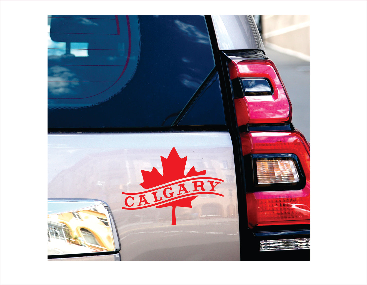 Calgary Canada Red Decal Sticker