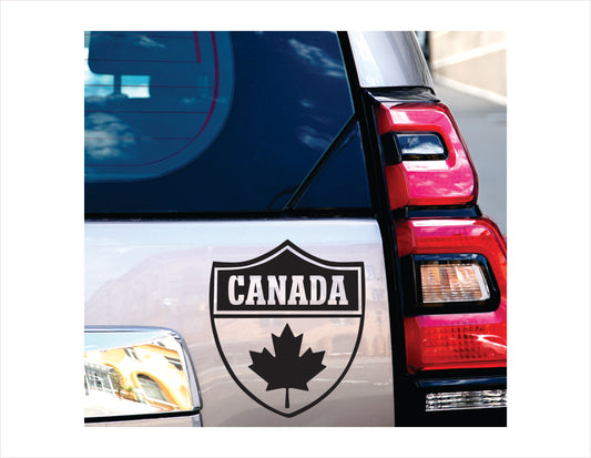 I love Canada Black Vinyl Decal Sticker