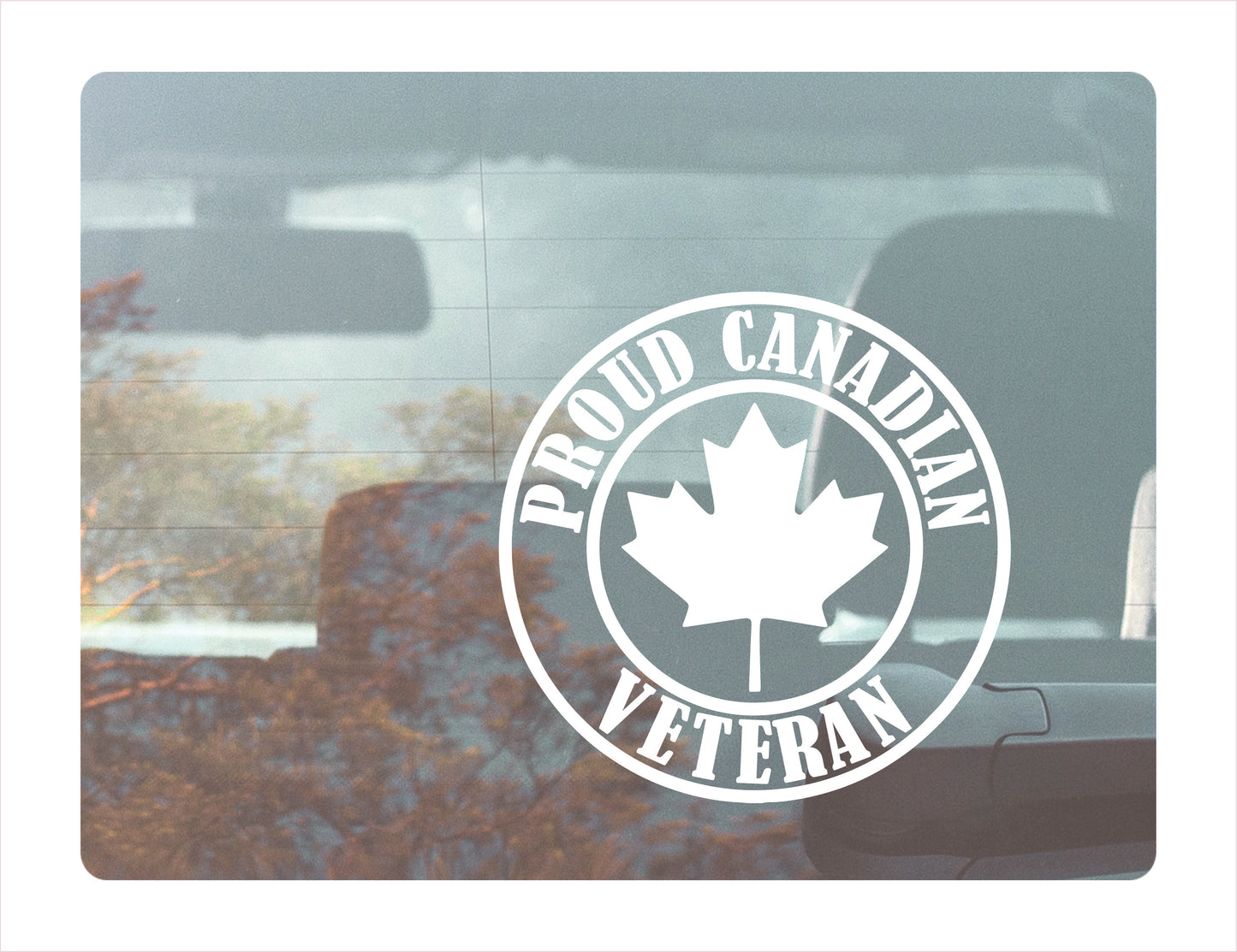 Proud Canadian Veteran Decal Sticker - FREE shipping