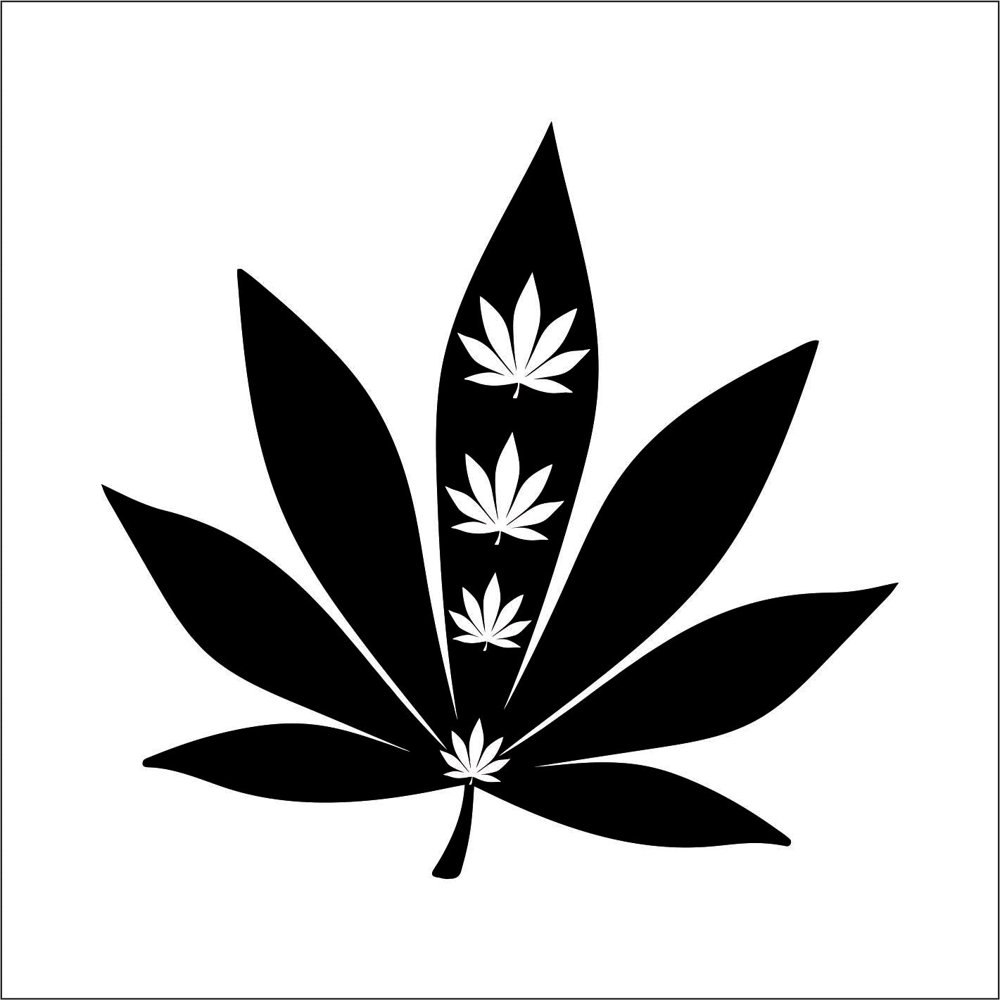 MARIJUANA WEED Cannabis leaf Vinyl Decal Sticker FREE shipping