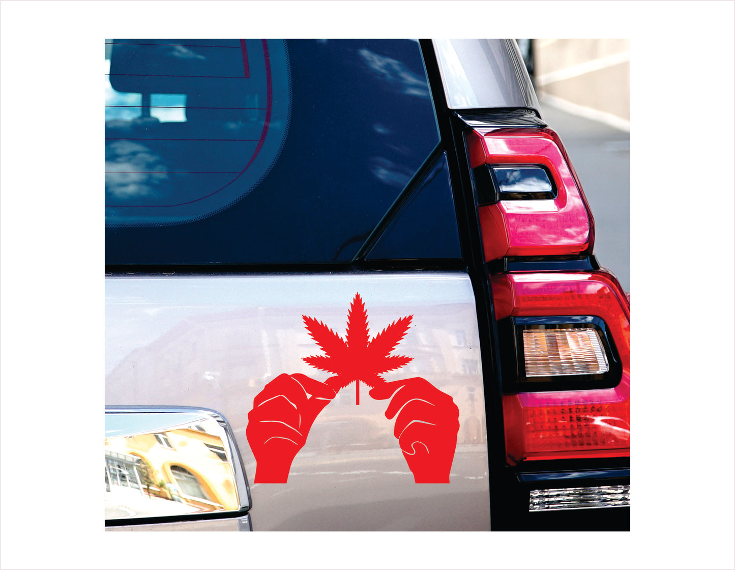 MARIJUANA LEAF hands Vinyl Decal Sticker FREE shipping