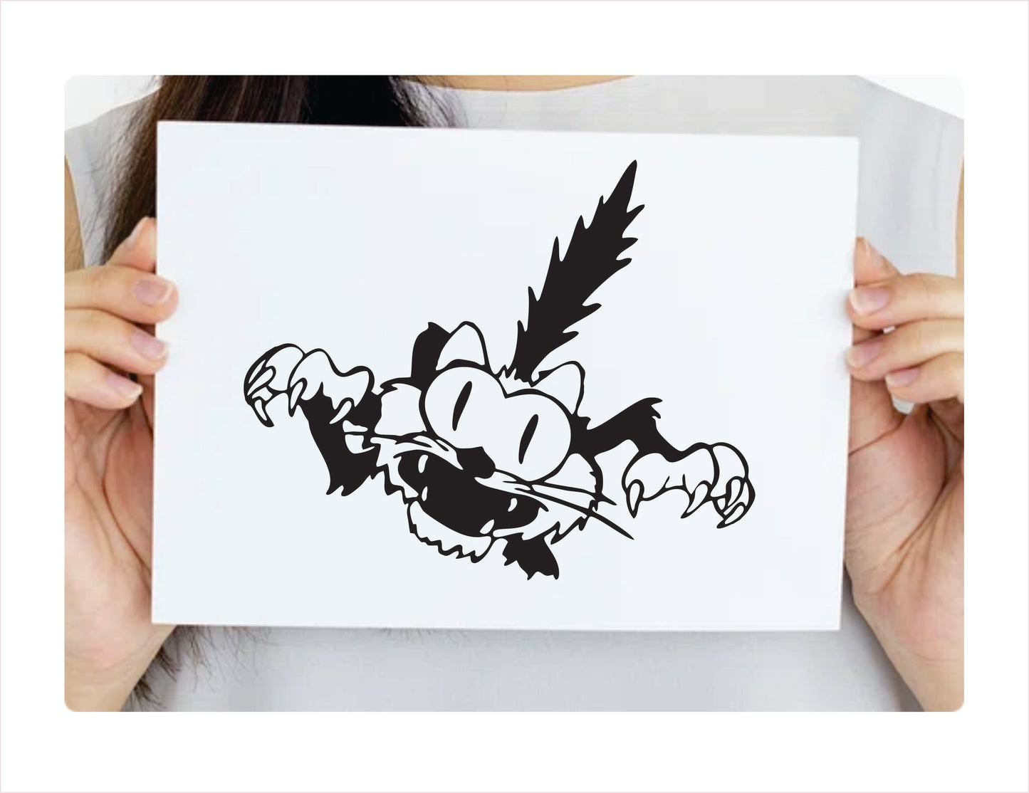 Cat jumping Vinyl Decal Sticker FREE shipping