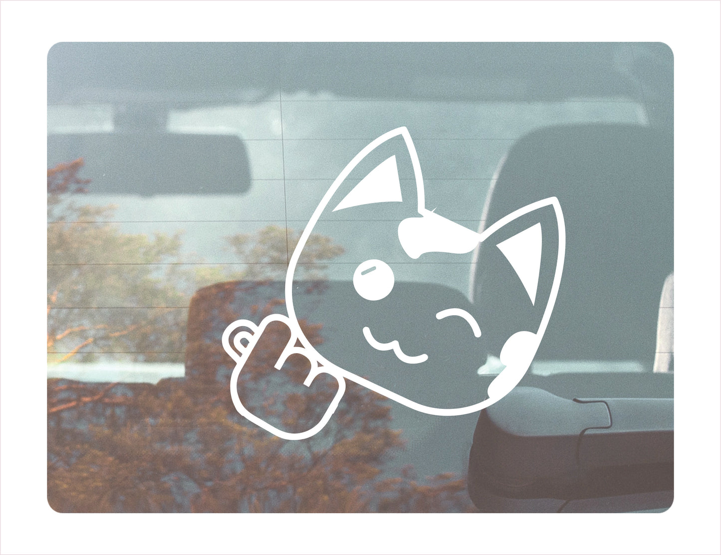 Cat Korean Heart Decal FREE shipping