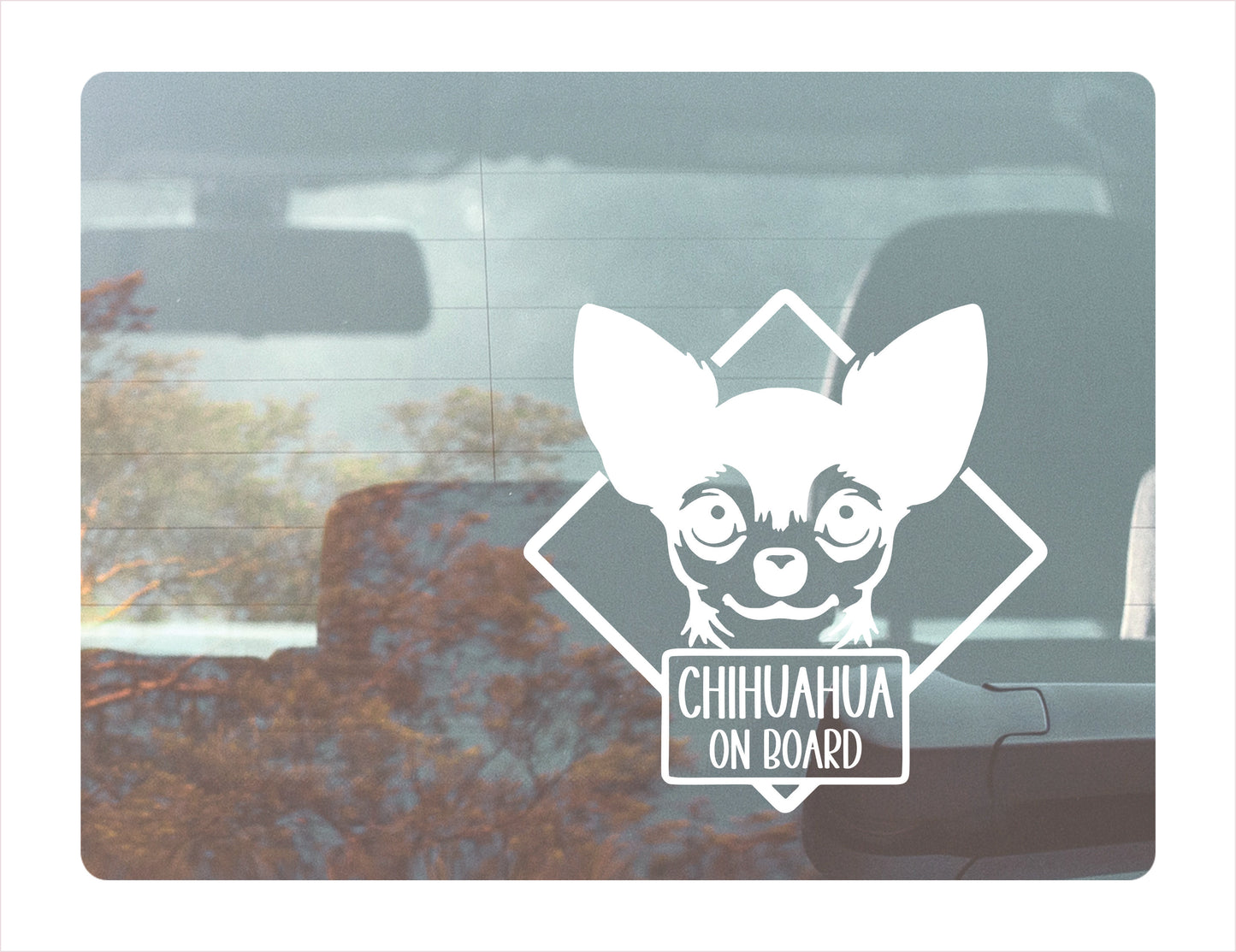 Chihuahua on board Decal Sticker FREE shipping