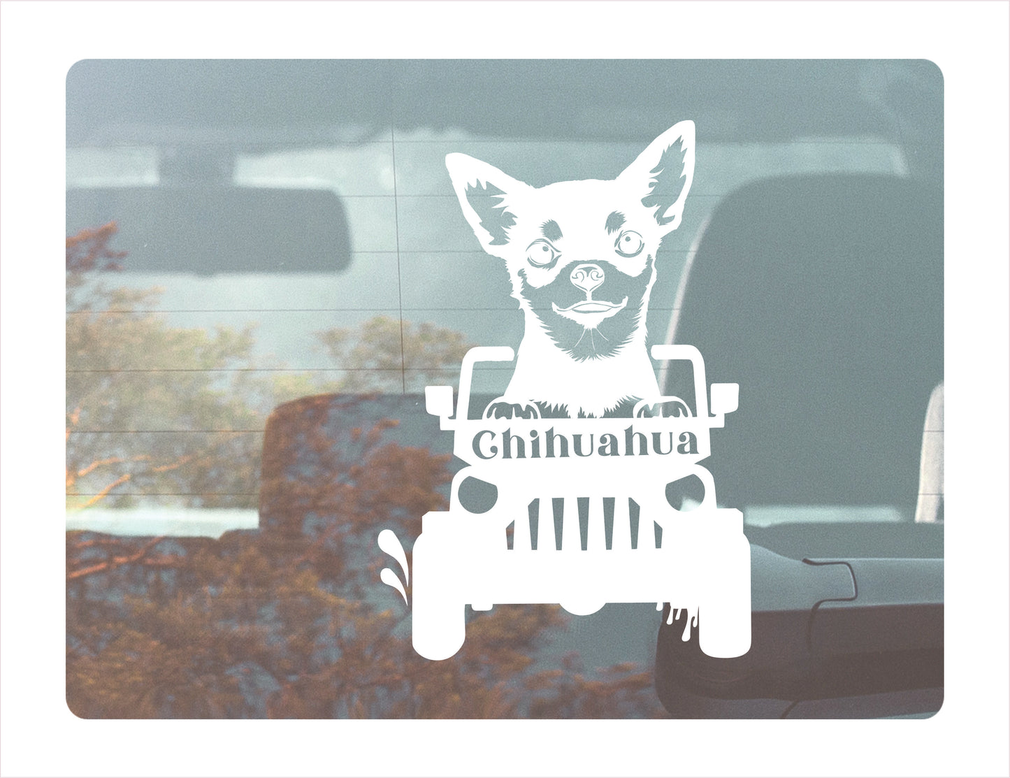 CHIHUAHUA DOG Off road Vinyl Decal Sticker FREE shipping