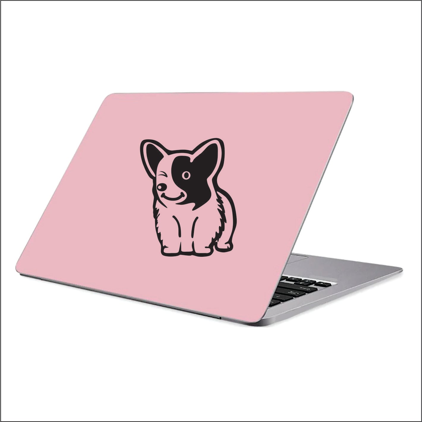 CORGI DOG Black Vinyl Decal Sticker