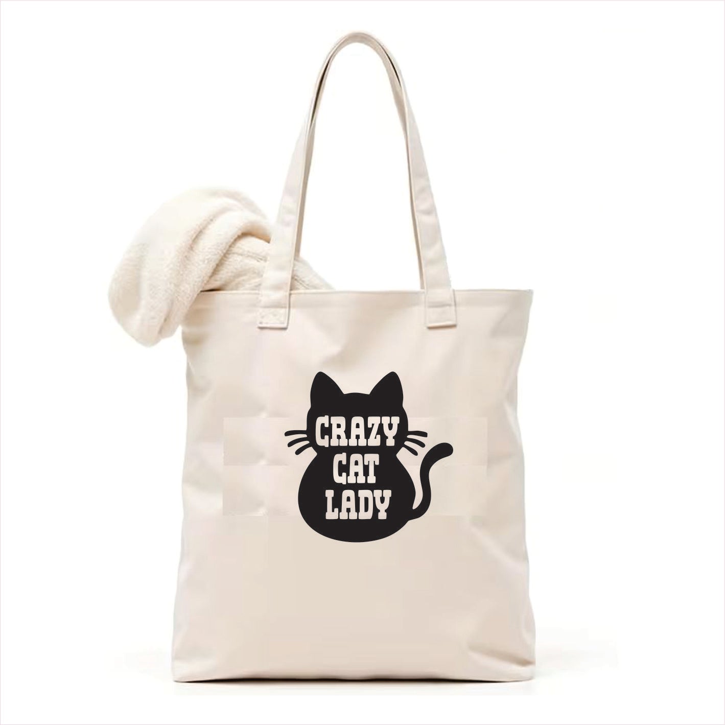 Crazy cat lady tote bag 3