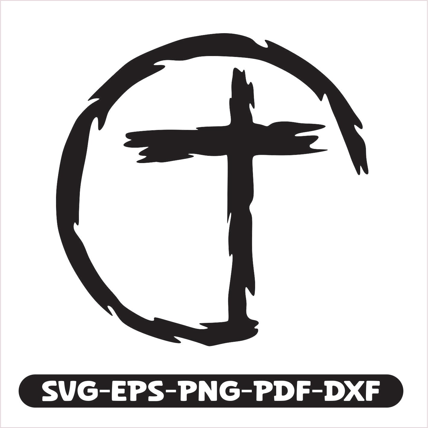 Cross infinite SVG EPS PNG PDF DXF Cutting File