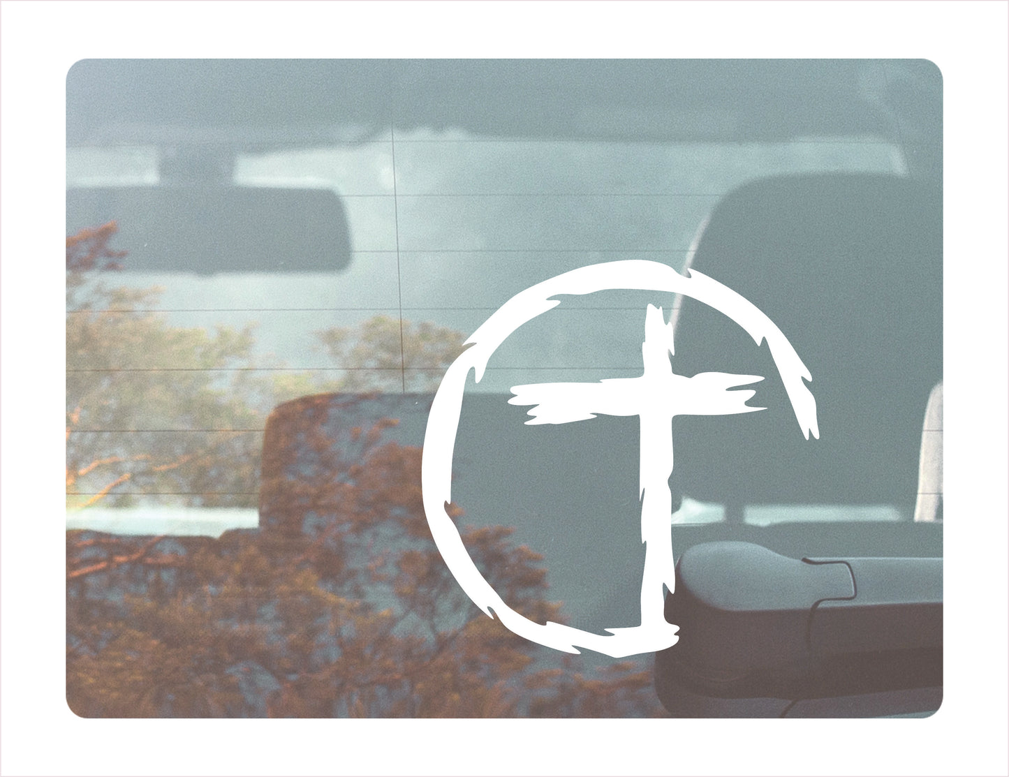 Heart with Cross Decal Decal Sticker - FREE shipping