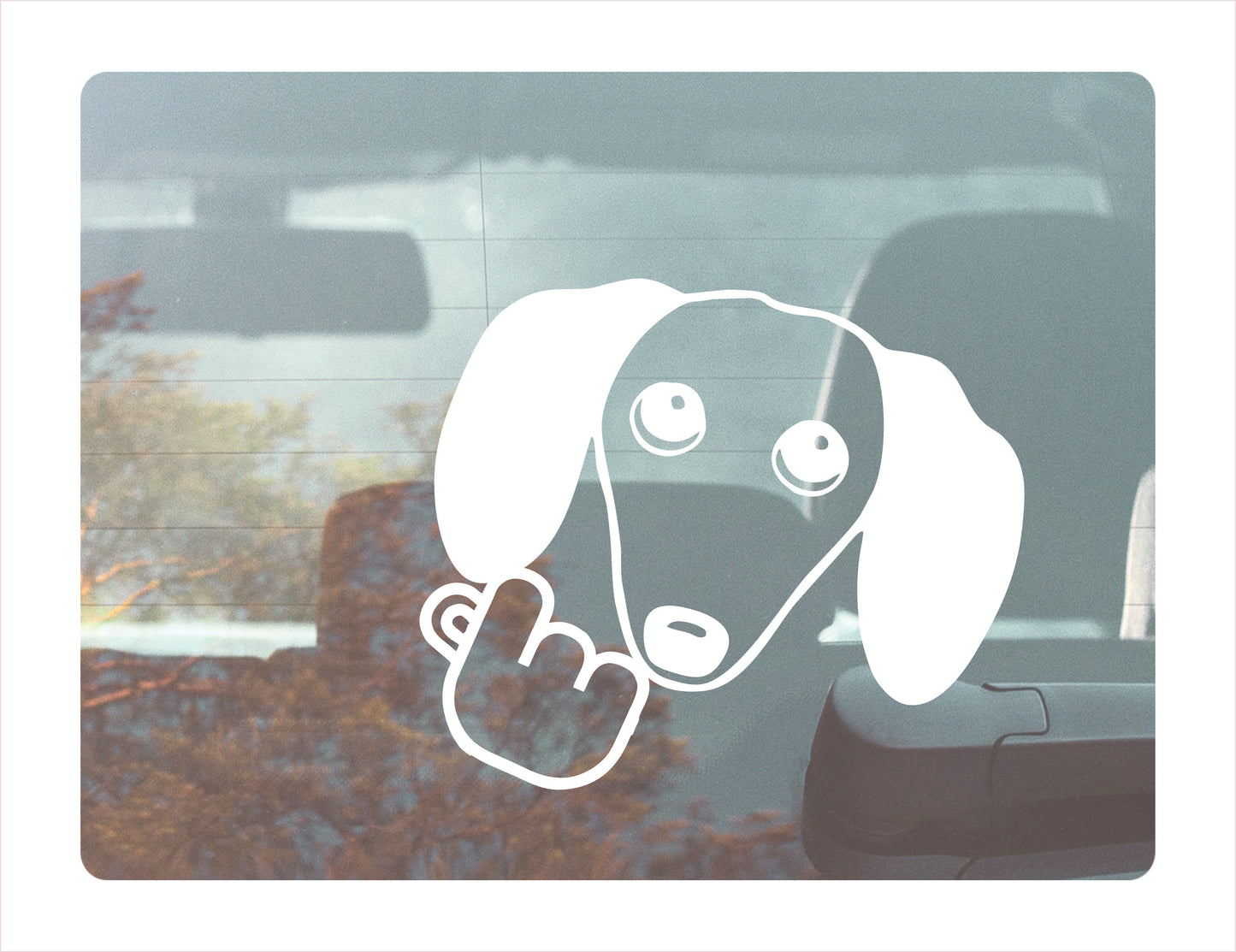 Dachshund Korean Heart Decal FREE shipping