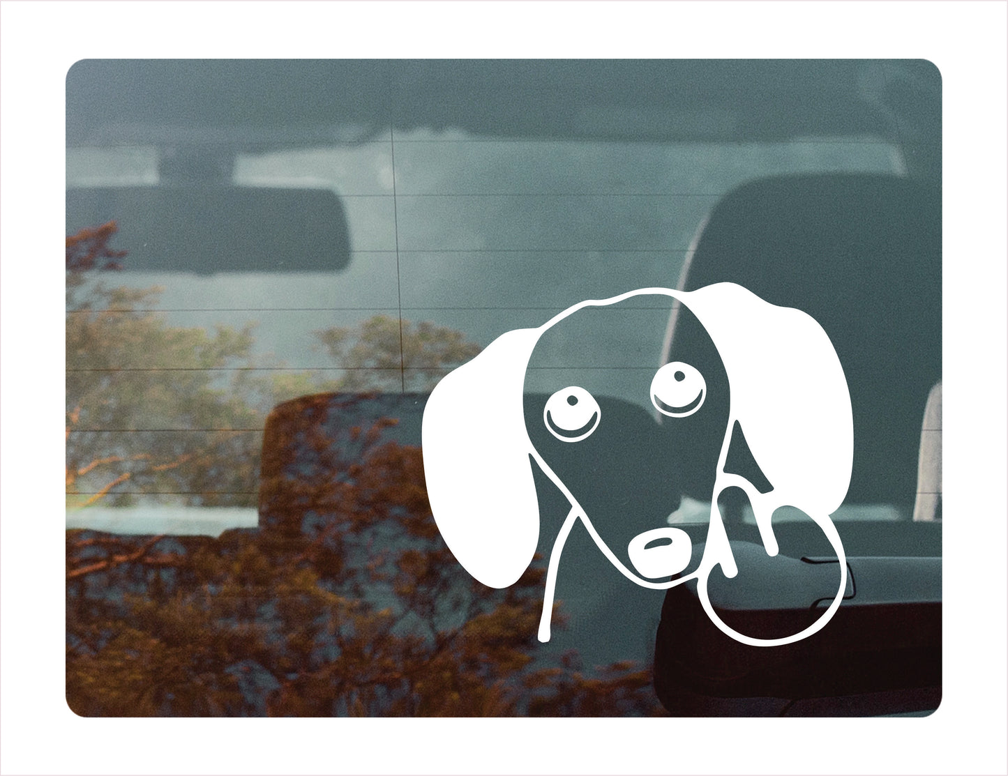 Dachshund Middle Finger Decal Sticker - FREE shipping