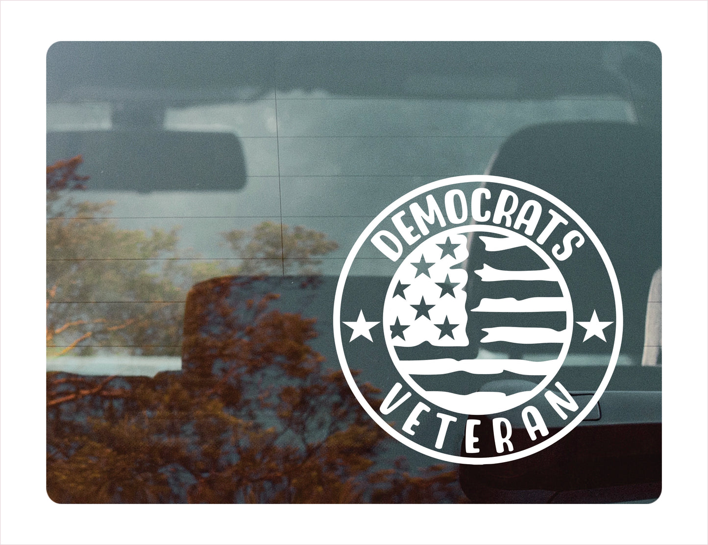 Democrats Veteran Decal Sticker - FREE shipping