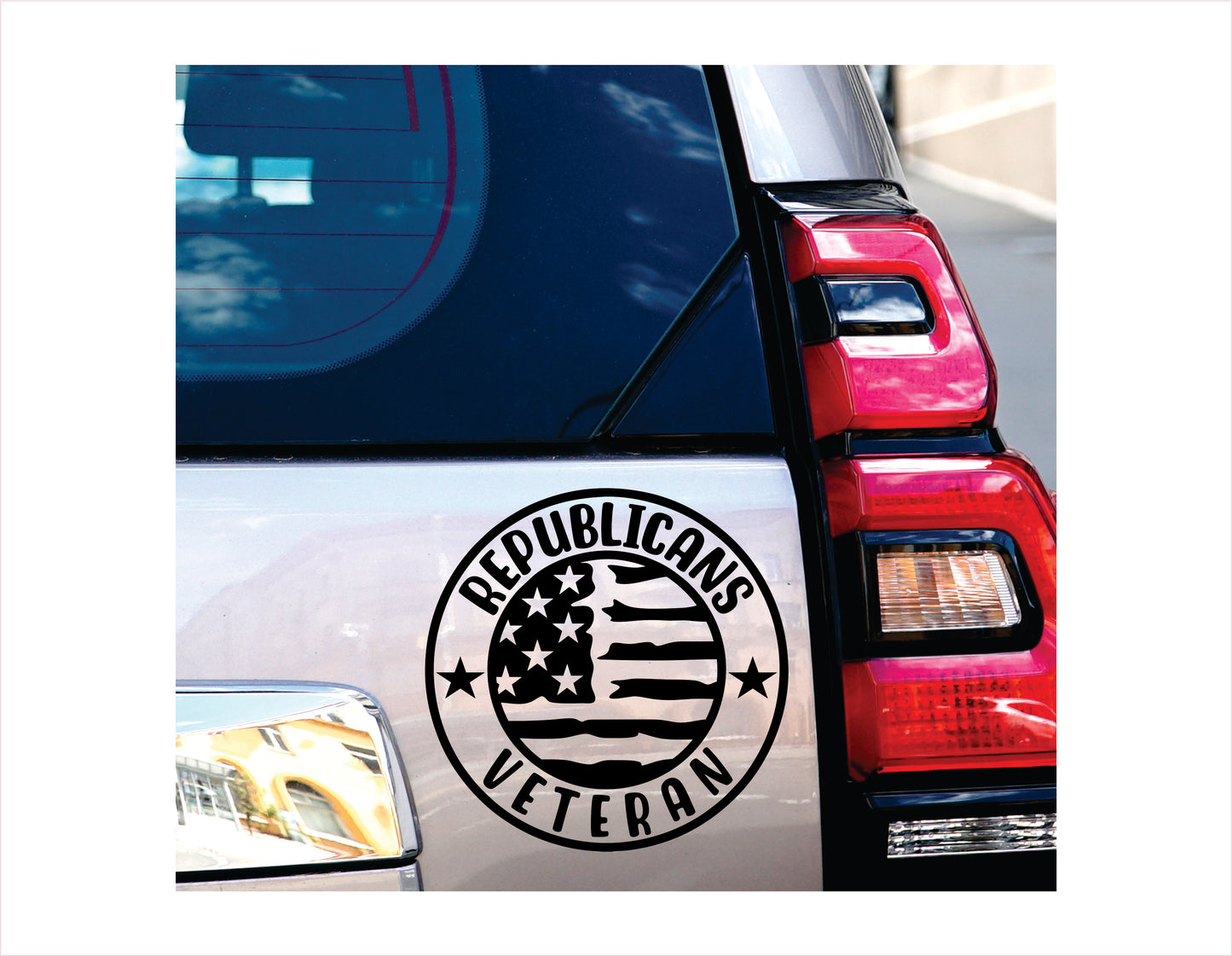 Republicans Veteran Decal Sticker - FREE shipping