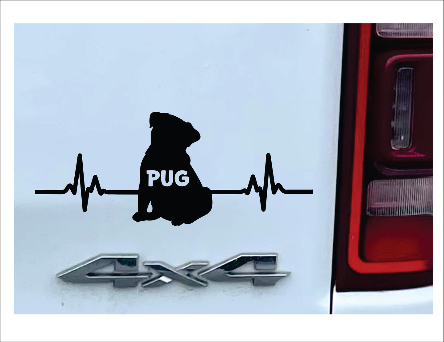 Pug Dog Decal Sticker - FREE shipping