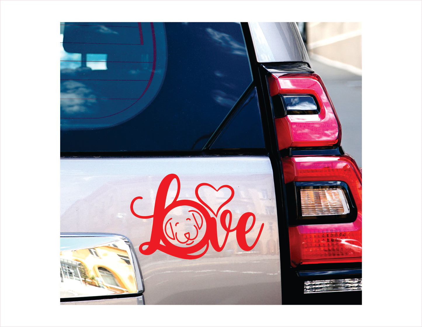 Love Dog Vinyl Decal Sticker FREE shipping