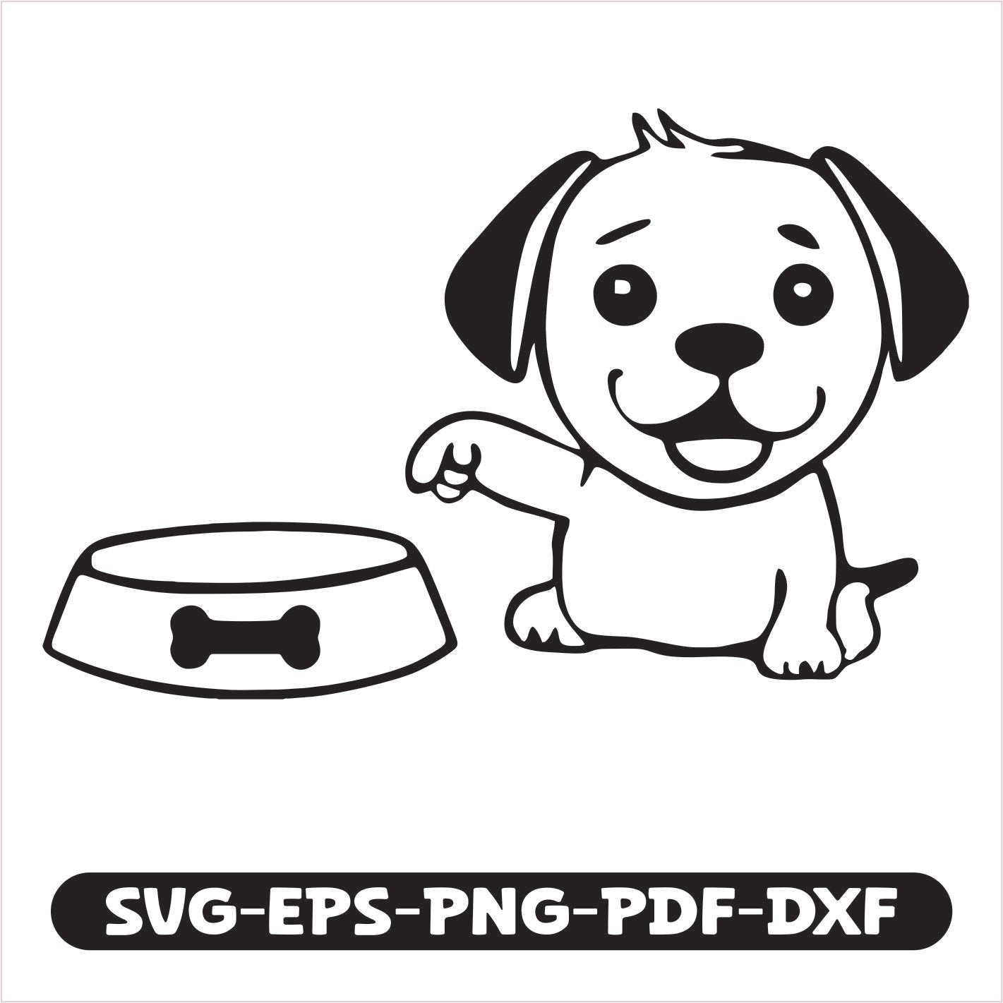 Dog Gas SVG cutting file, Compatible with multiple formats (SVG, EPS, PNG, PDF, DXF)