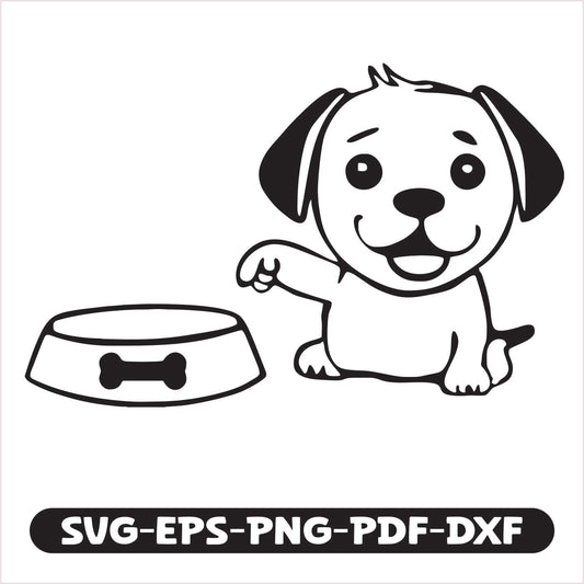 Dog Gas SVG cutting file, Compatible with multiple formats (SVG, EPS, PNG, PDF, DXF)