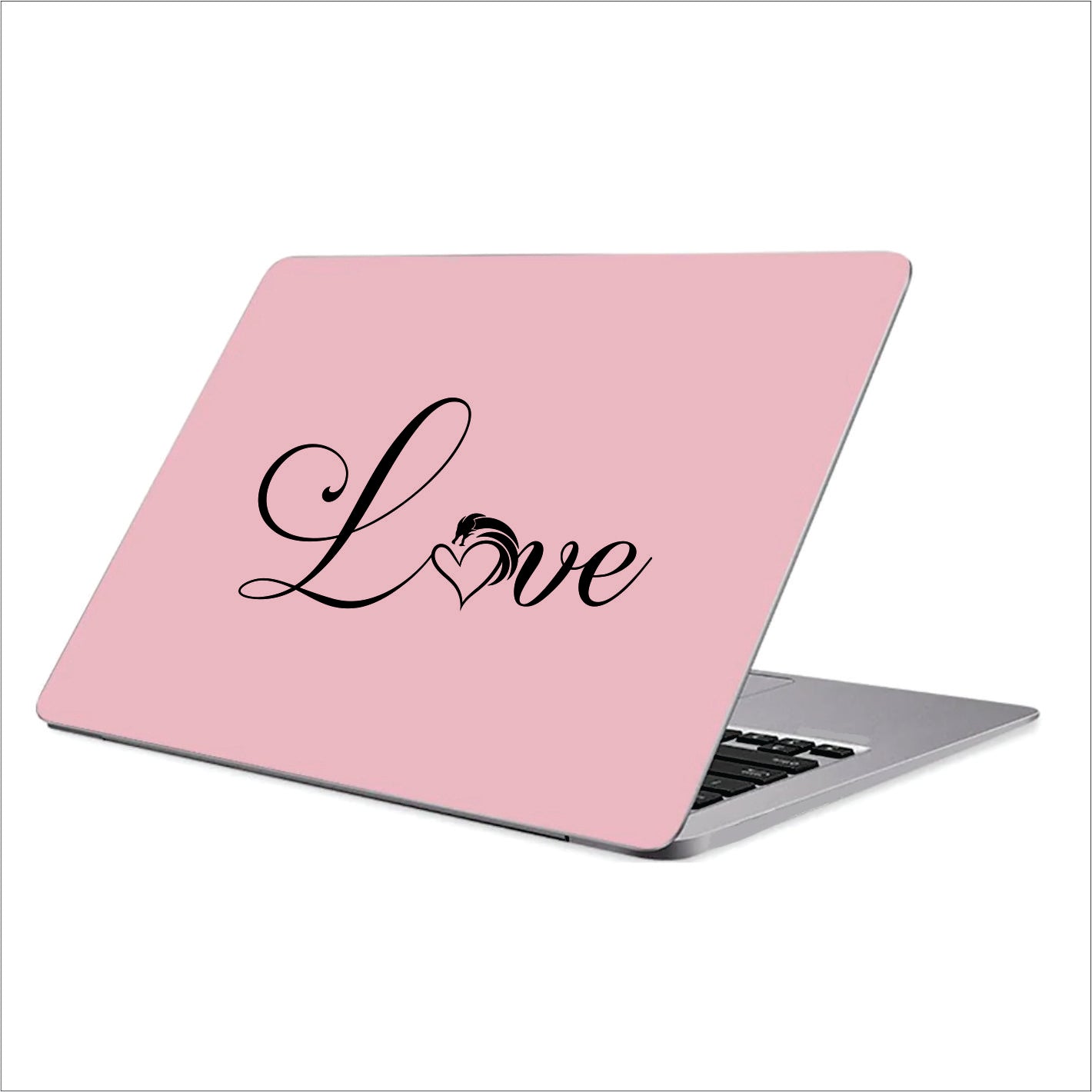 Love Dragon Black Vinyl Decal Sticker
