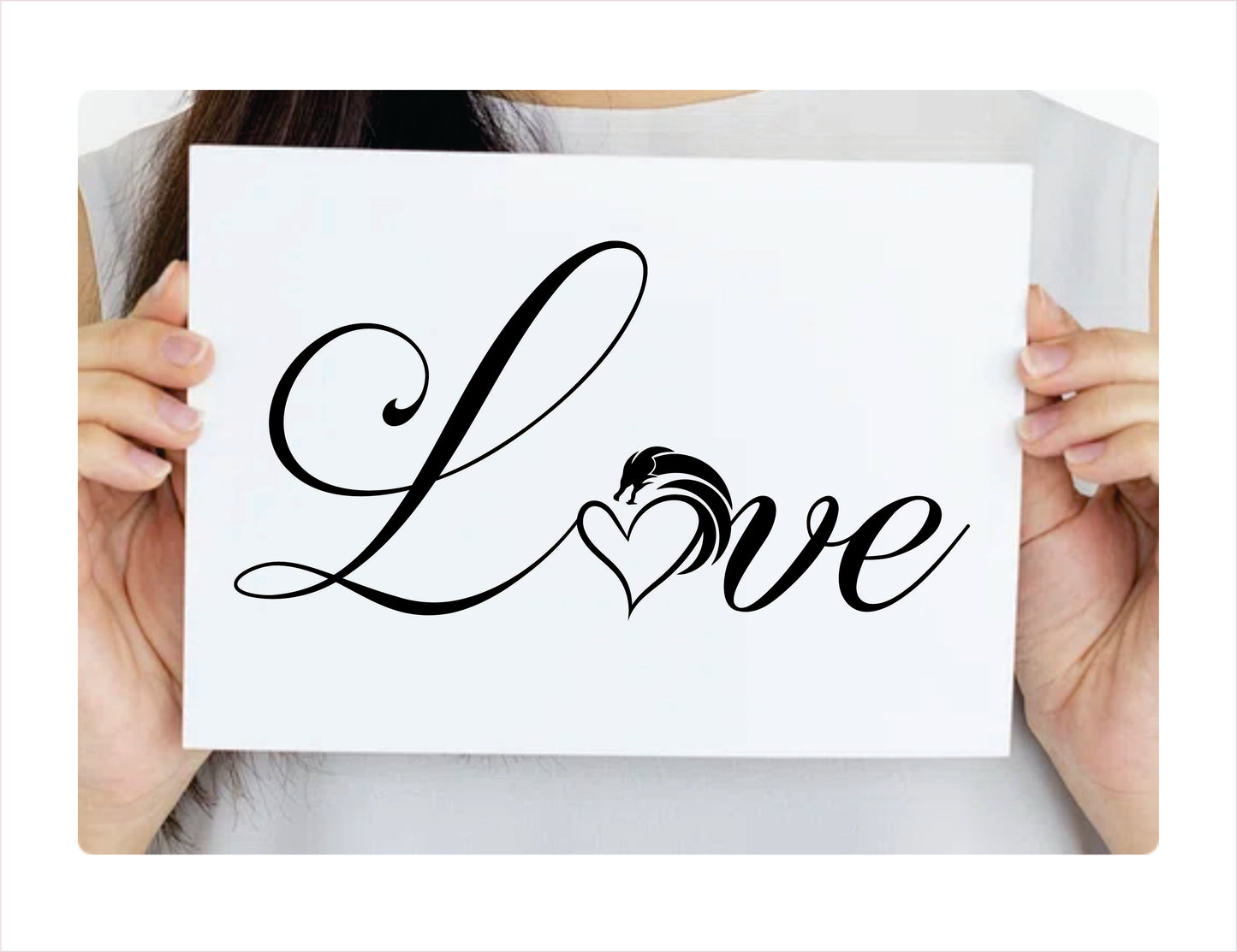 Love Dragon Vinyl Decal Sticker FREE shipping