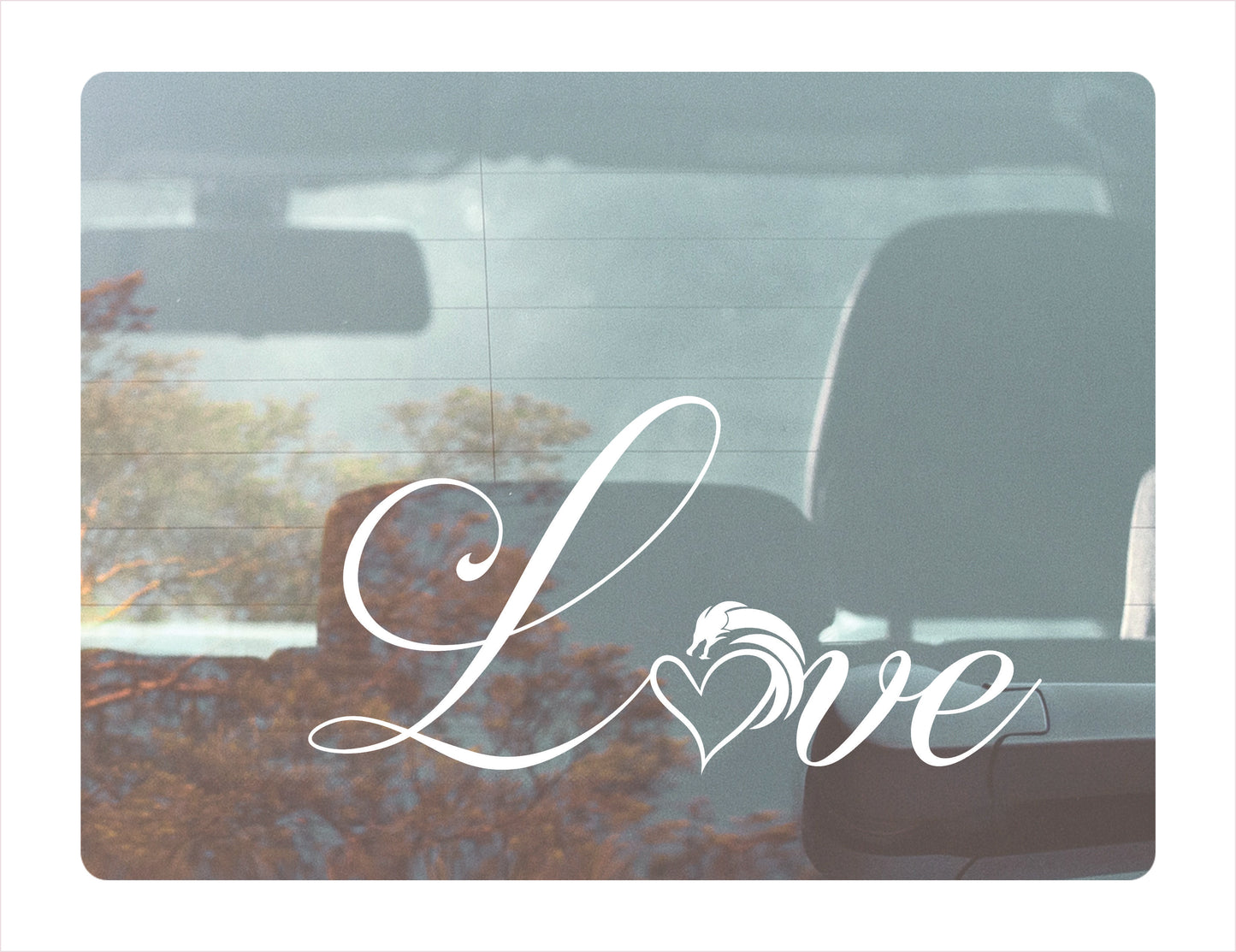 Love Dragon Vinyl Decal Sticker FREE shipping