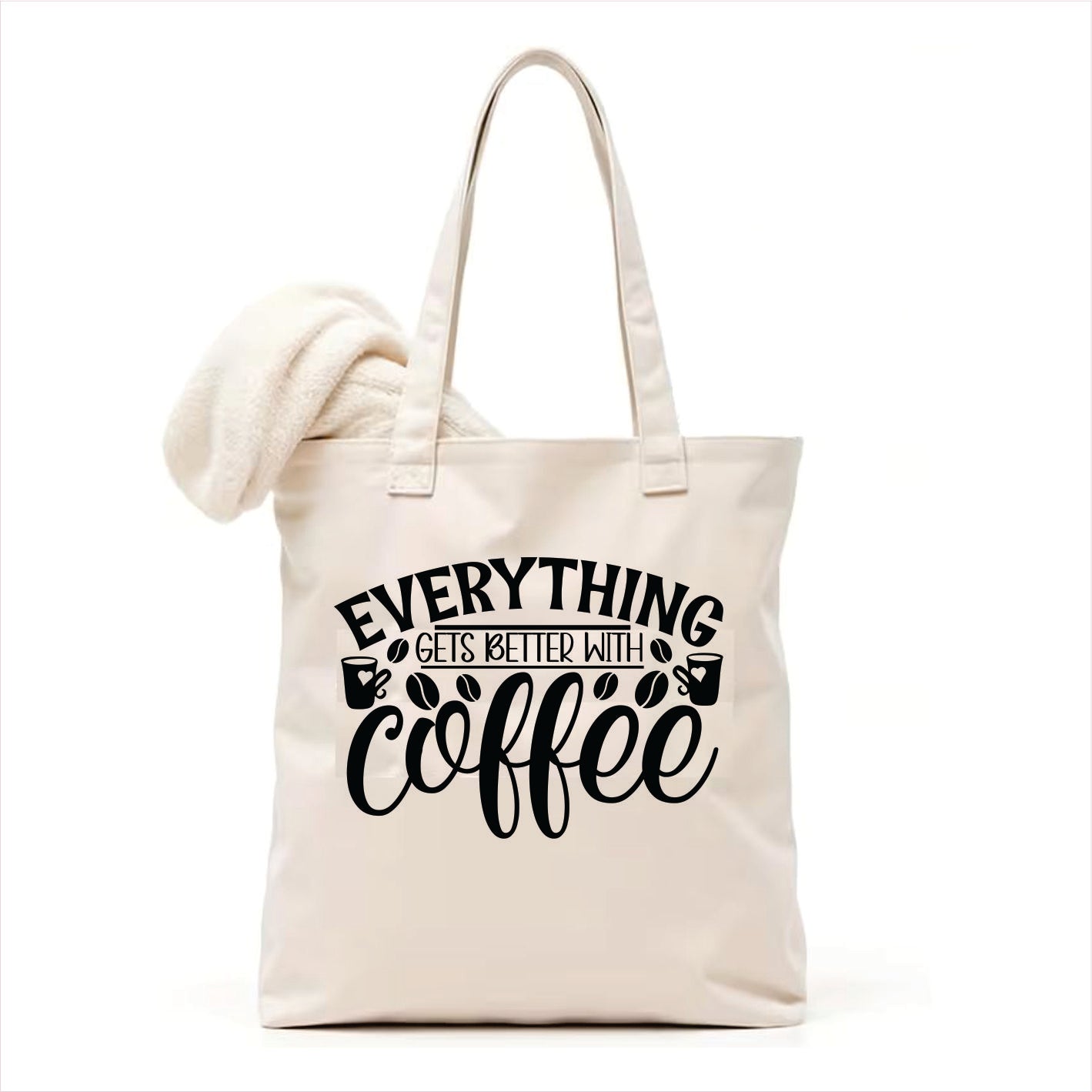Everything gets better with coffee tote bag 3