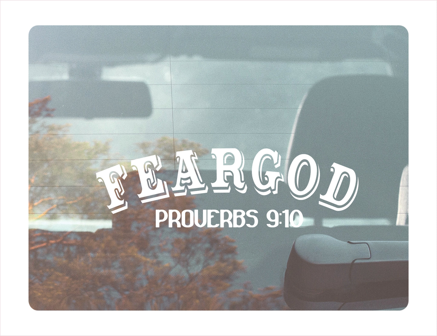 Fear God Proverbs 9:10 Decal Sticker - FREE shipping
