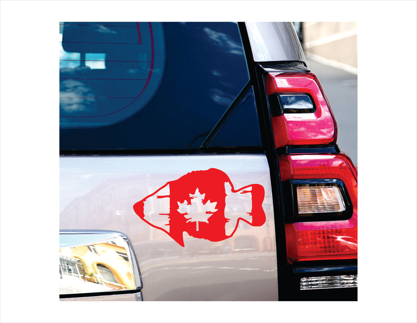 Canada Fish Flag Decal Sticker - FREE shipping