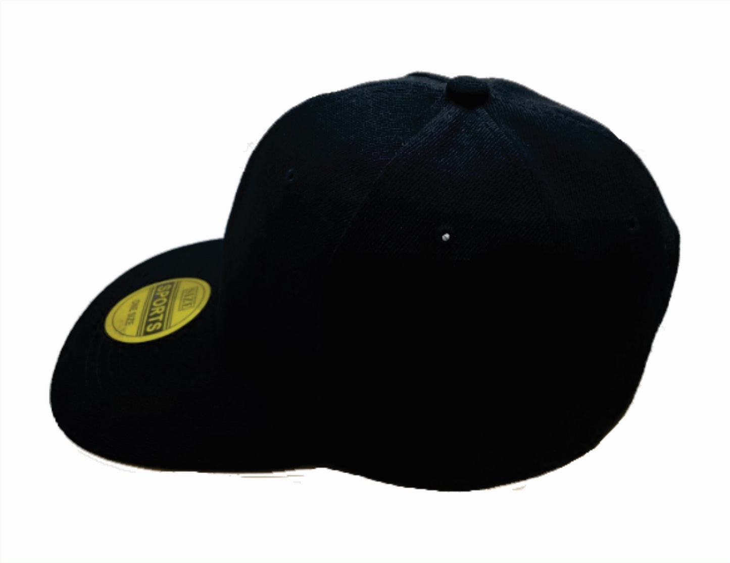 Flat brim Black custom hat, Personalized cap, Custom text