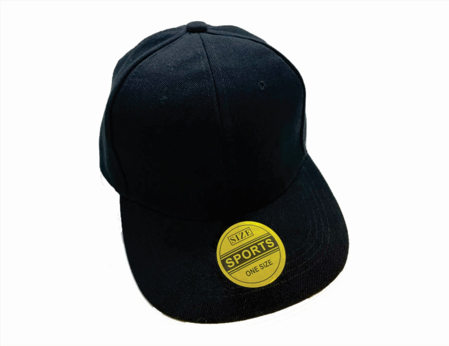 Flat brim Black custom hat, Personalized cap, Custom text