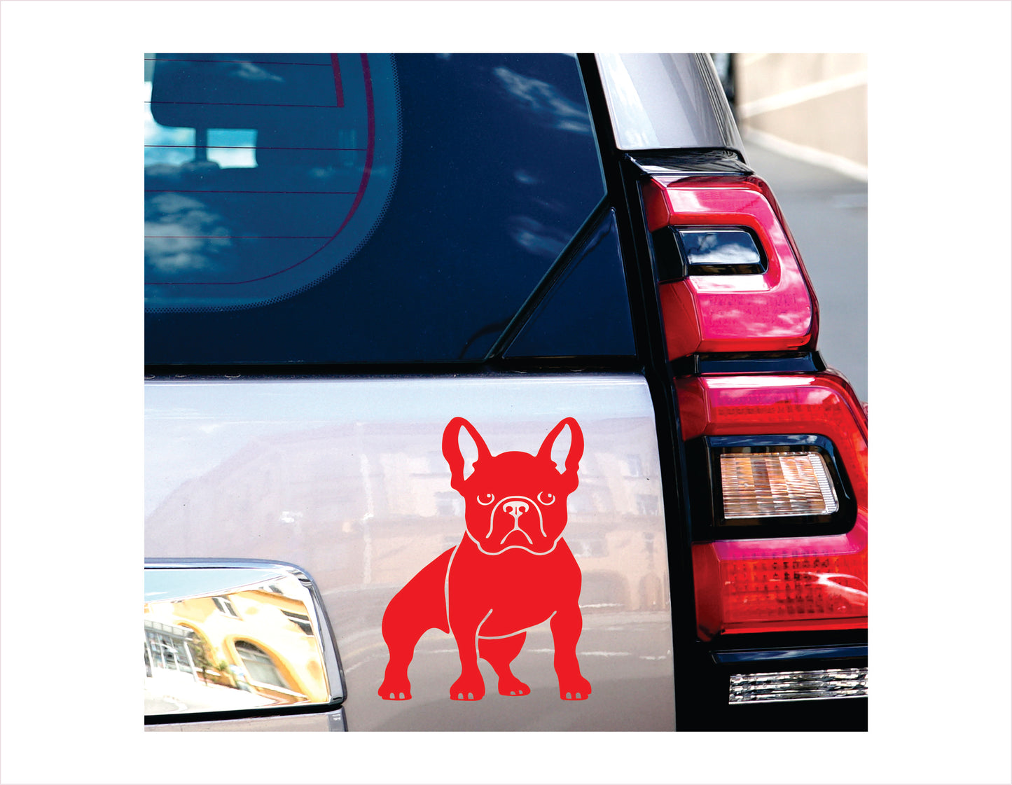 FRENCHIE DOG Jeep Vinyl Decal Sticker FREE shipping