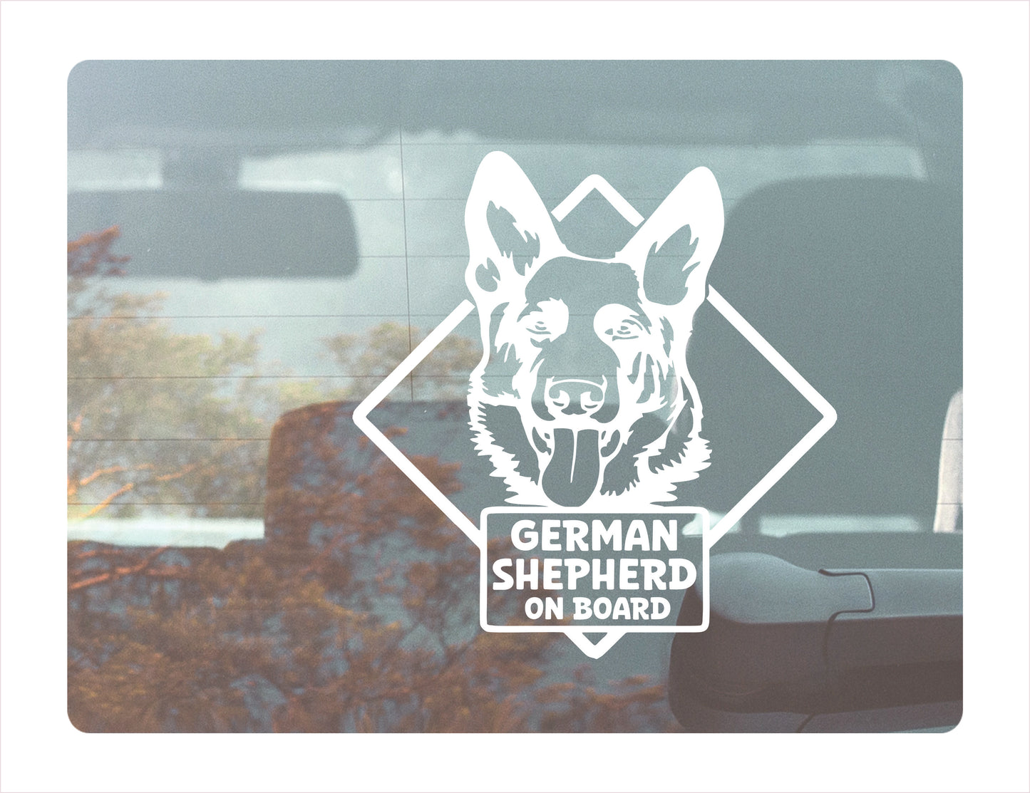 German Shepherd on board Decal Sticker FREE shipping