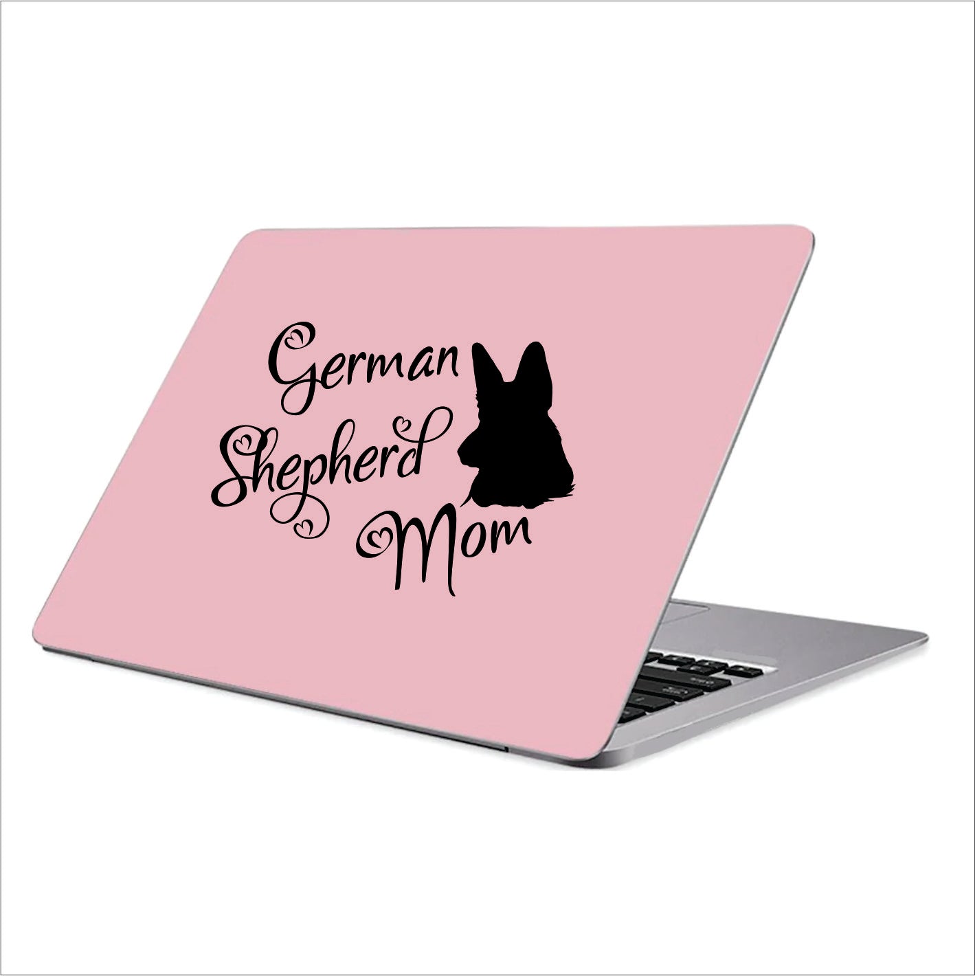 German Shepherd Mom Black Vinyl Decal Sticker