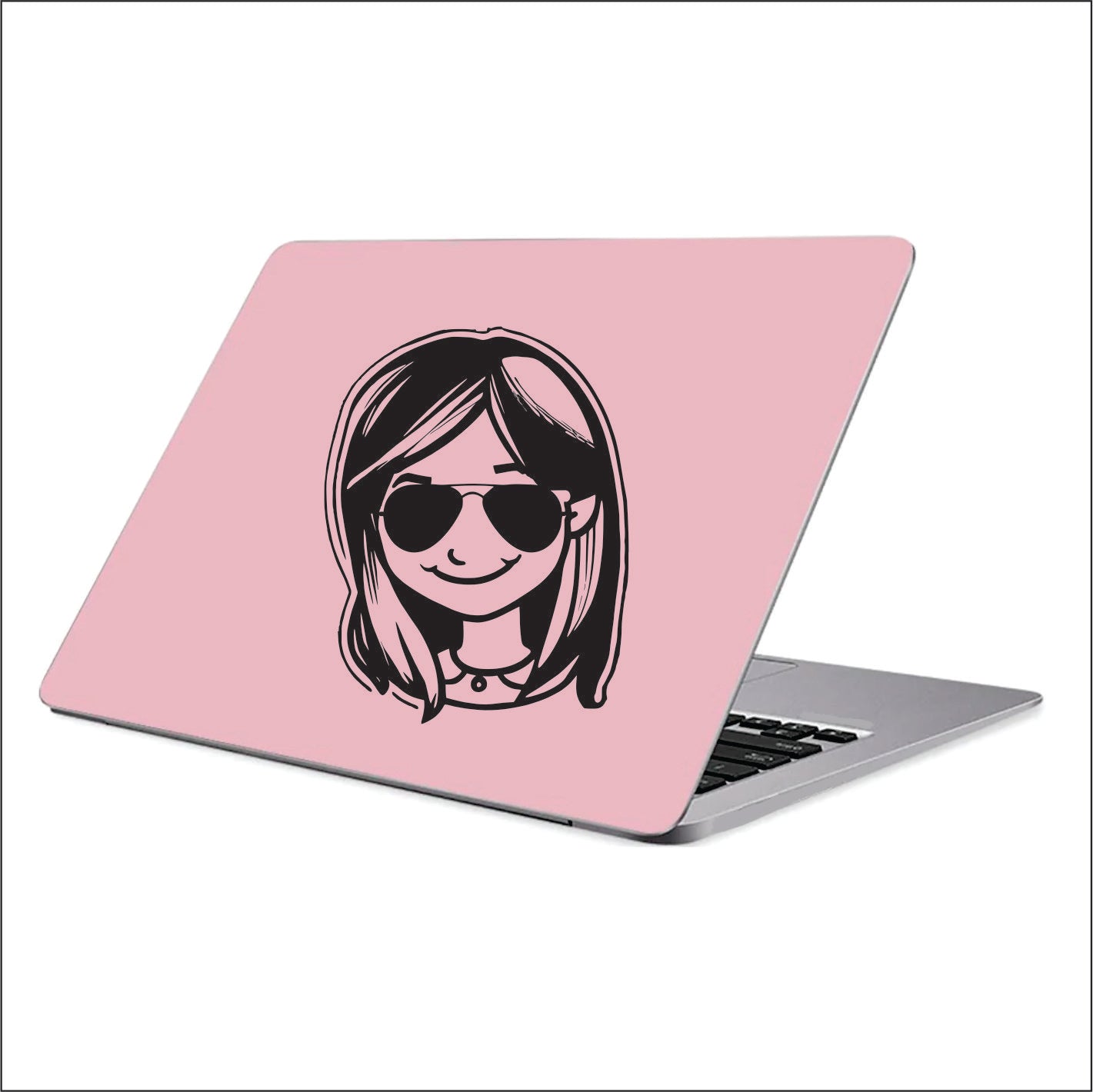 MOM Girl Glasses Vinyl Decal Sticker FREE shipping