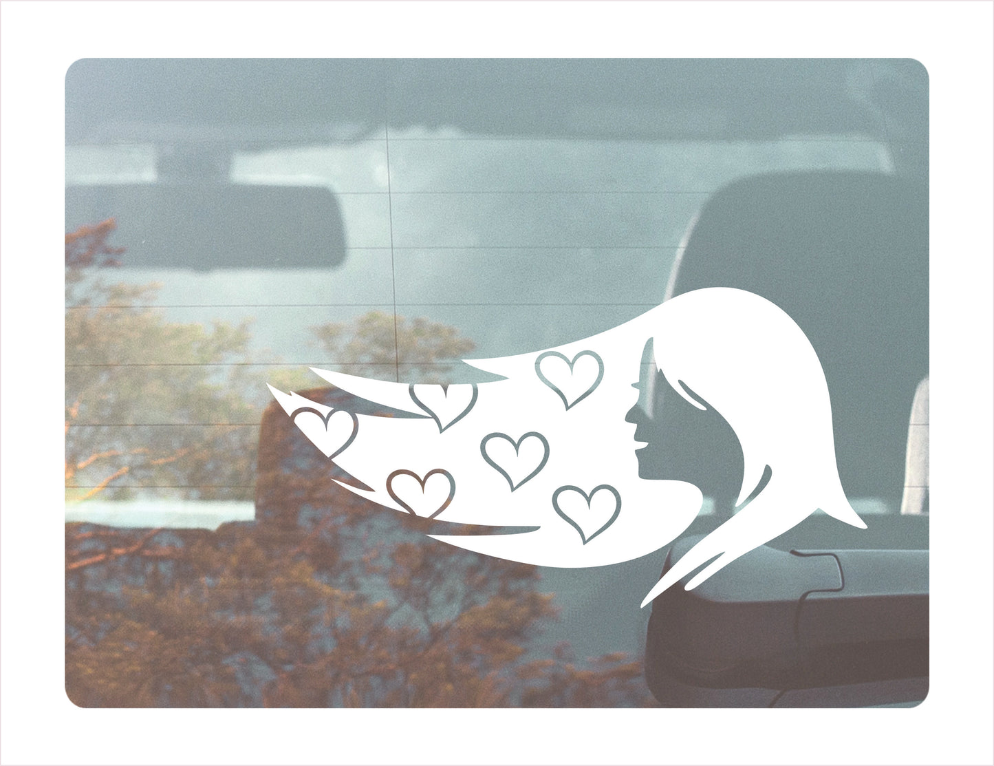 Girl Hair Vinyl Decal Sticker FREE shipping