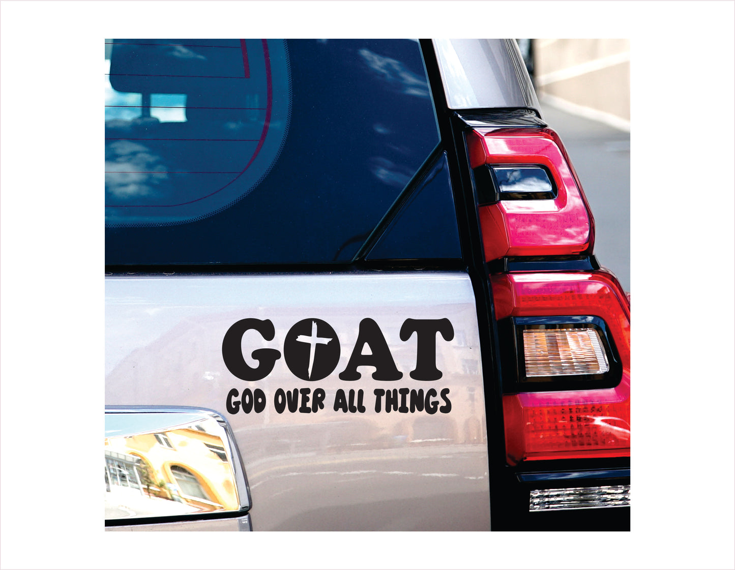 GOAT God Over All Things Decal Vinyl Sticker - FREE shipping