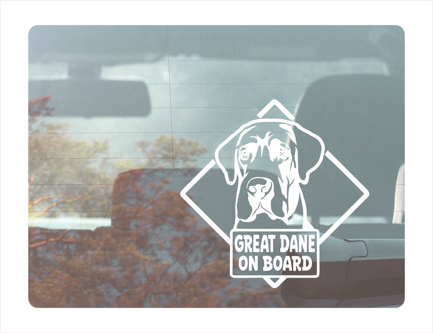 Great Dane on board Decal Sticker FREE shipping