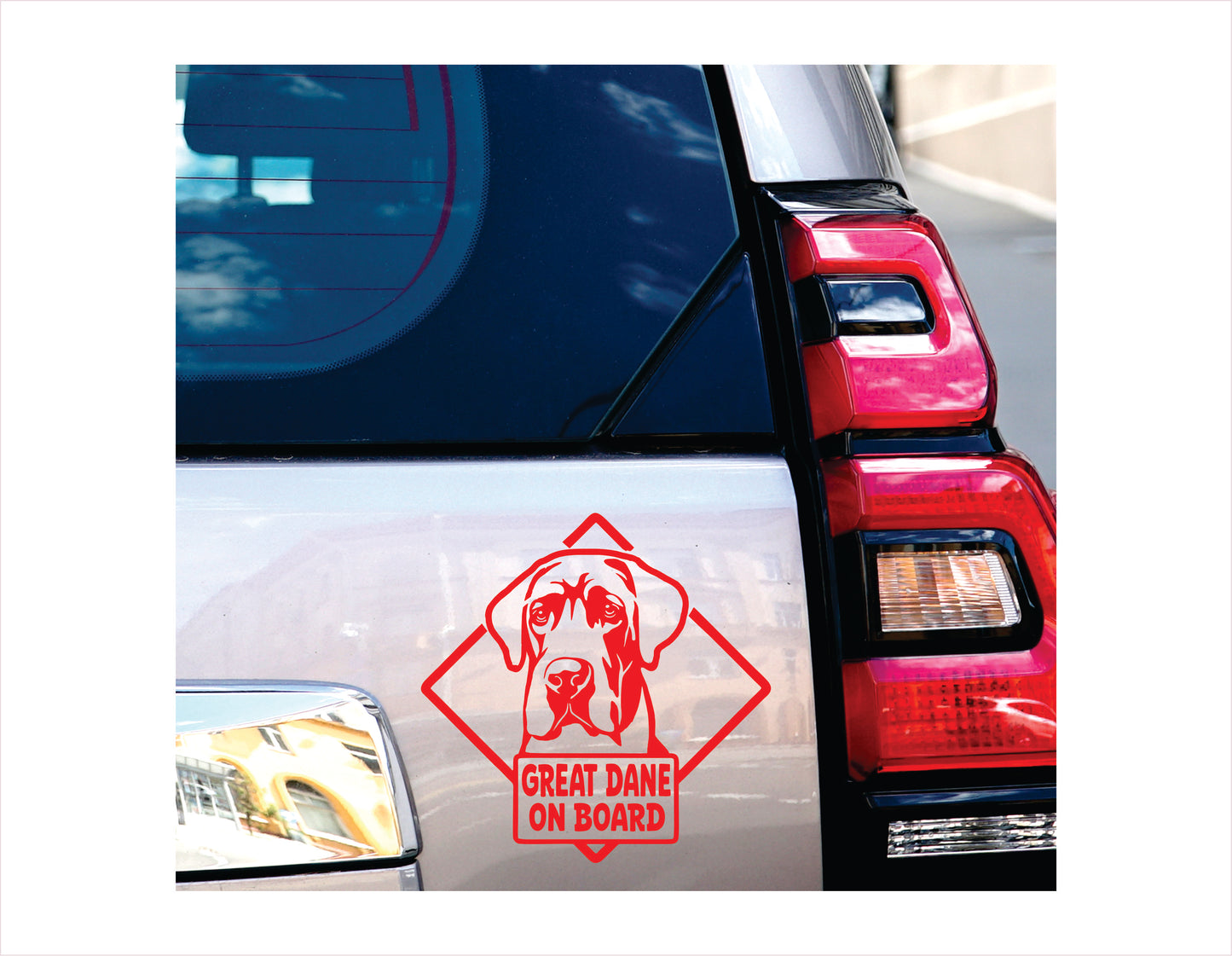 Great Dane on board Decal Sticker FREE shipping