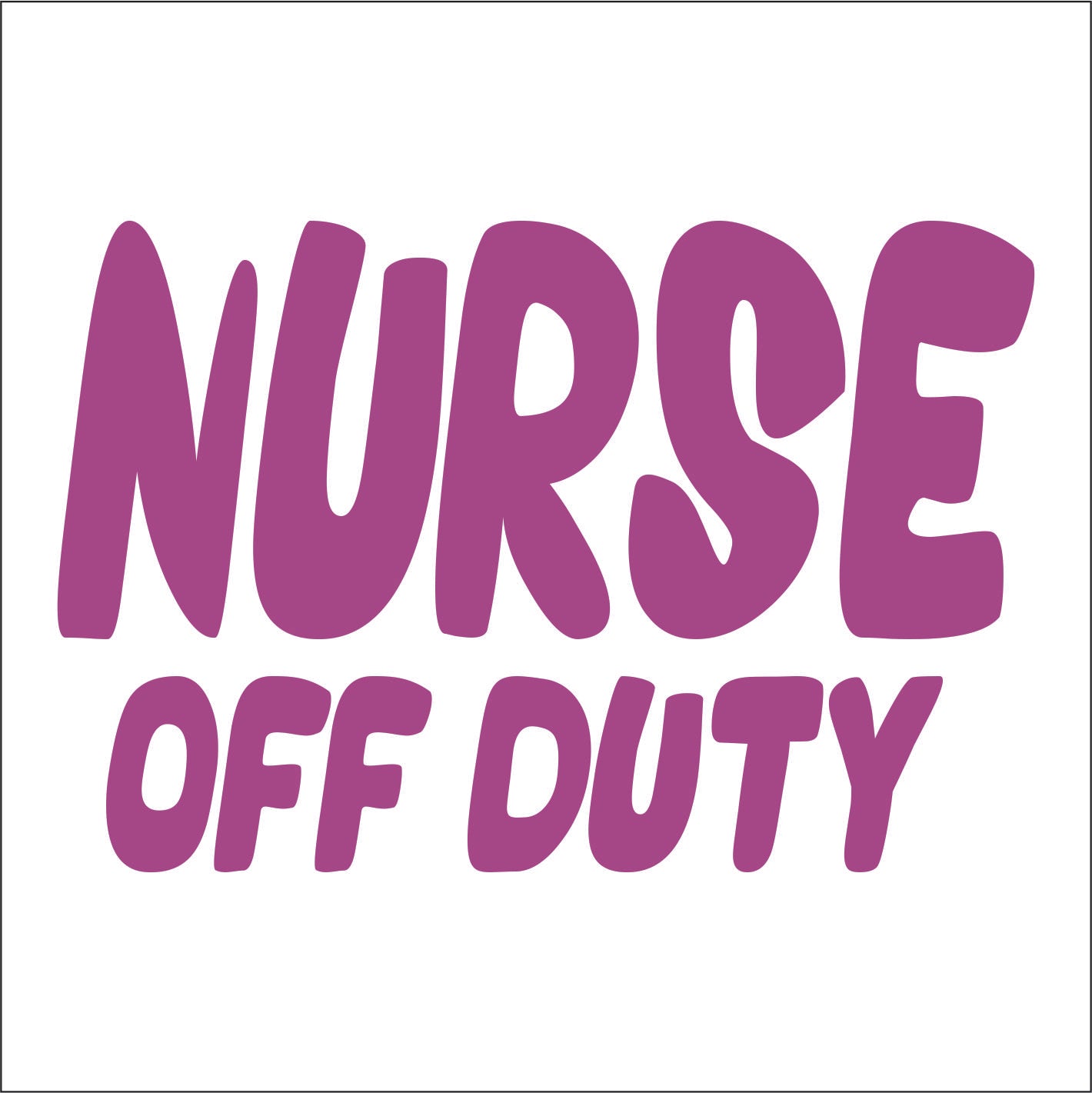 Nurse Off Duty Trucker Hat